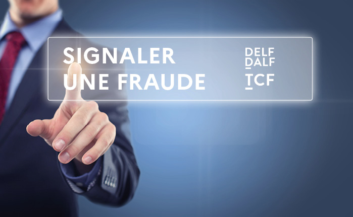 Image non contractuelle de l'interface de signalement des fraudes